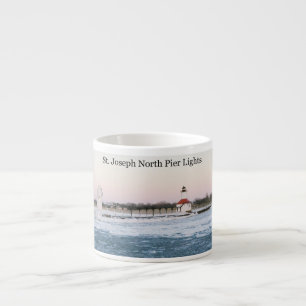 St. Joseph North Pierhead Lights espresso mug