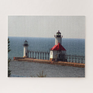 St. Joseph North Pierhead Lights Jigsaw Puzzle