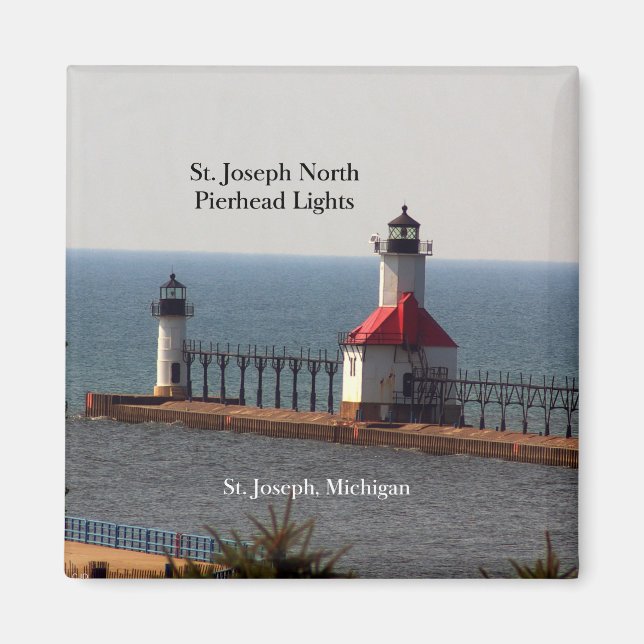 St. Joseph North Pierhead Lights magnet (Front)