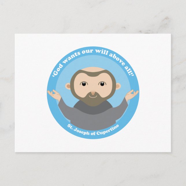 St. Joseph of Cupertino Postcard (Front)