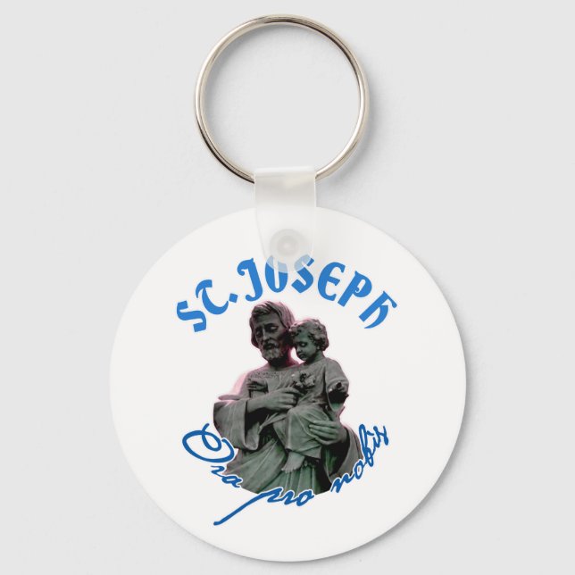 St Joseph: Ora pro nobis Key Ring (Front)