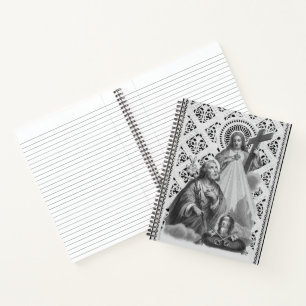 St. Joseph, Papal Symbols, and SHJ (Detail; LT 02) Notebook
