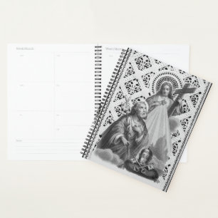 St. Joseph, Papal Symbols, and SHJ (Detail; LT 02) Planner
