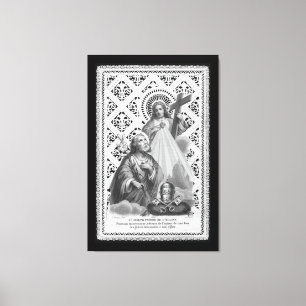 St. Joseph, Papal Symbols, and the SHJ (LT 02) Can Canvas Print