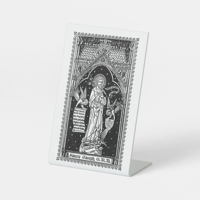 St. Joseph, Patron of the Church (DT 01) Pedestal Sign (Front)