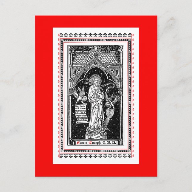 St. Joseph, Patron of the Church (DT 01) Postcard (Front)