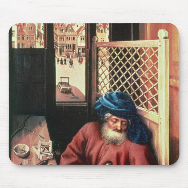 St. Joseph Portrayed as a Mediaeval Carpenter Mouse Pad (Front)