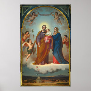 St Joseph, Protector of the Church Poster