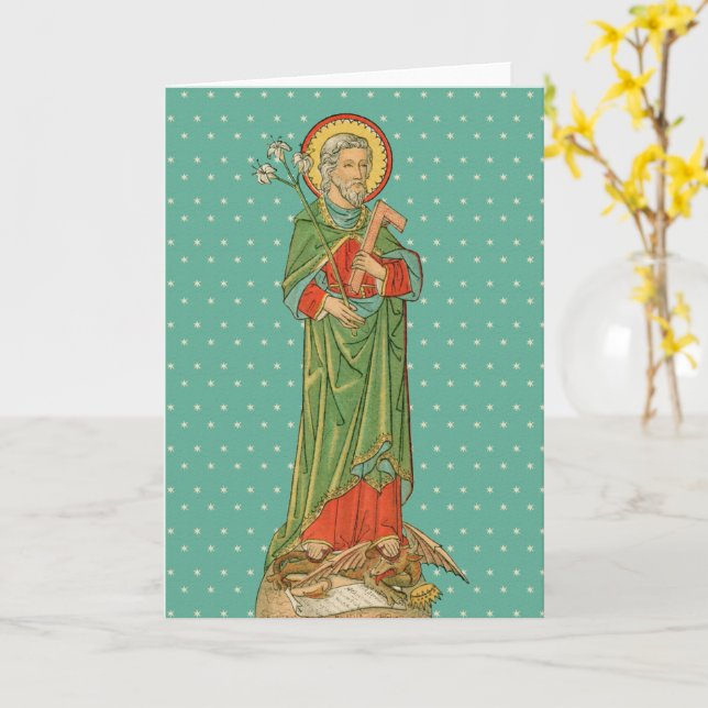 St. Joseph, Protector of the Church (VVP 09) Card (Yellow Flower)