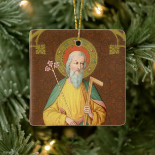 St. Joseph (SAU 35) Square Ceramic Tree Decoration