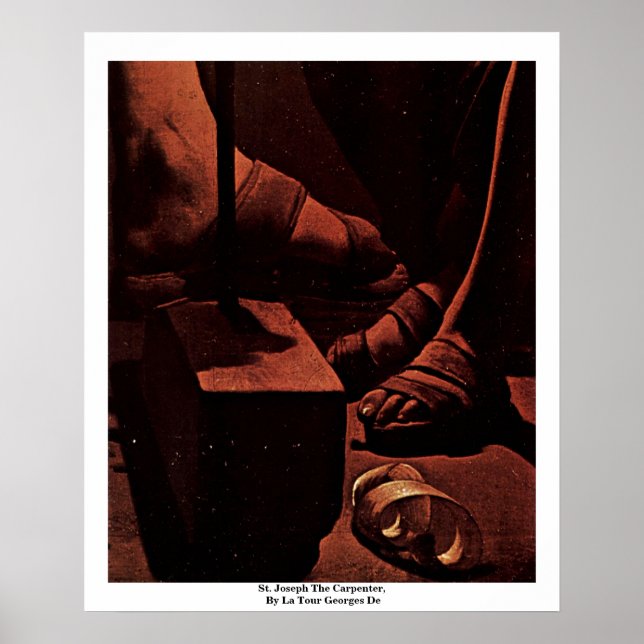 St. Joseph The Carpenter,  By La Tour Georges De Poster (Front)