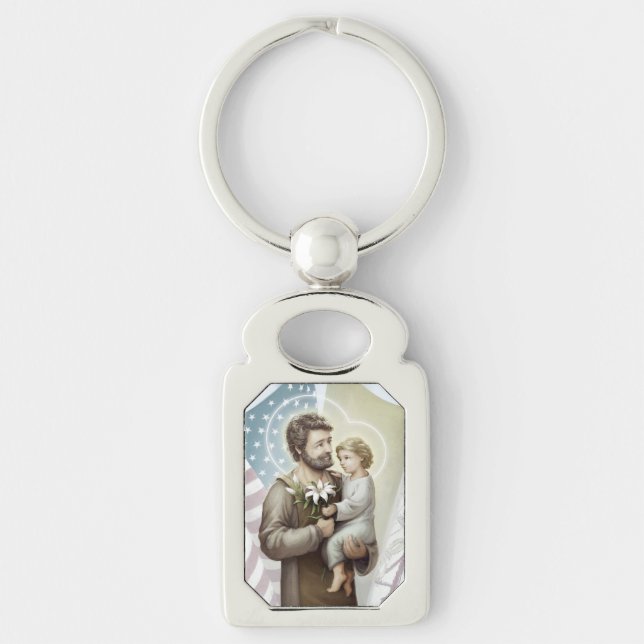 St. Joseph the Protector Key Ring (Front)