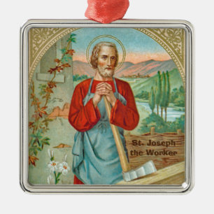 St. Joseph the Worker (BK 31) Metal Ornament