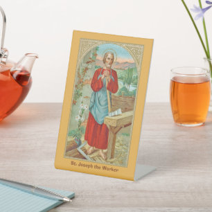 St. Joseph the Worker (BK 31) Pedestal Sign