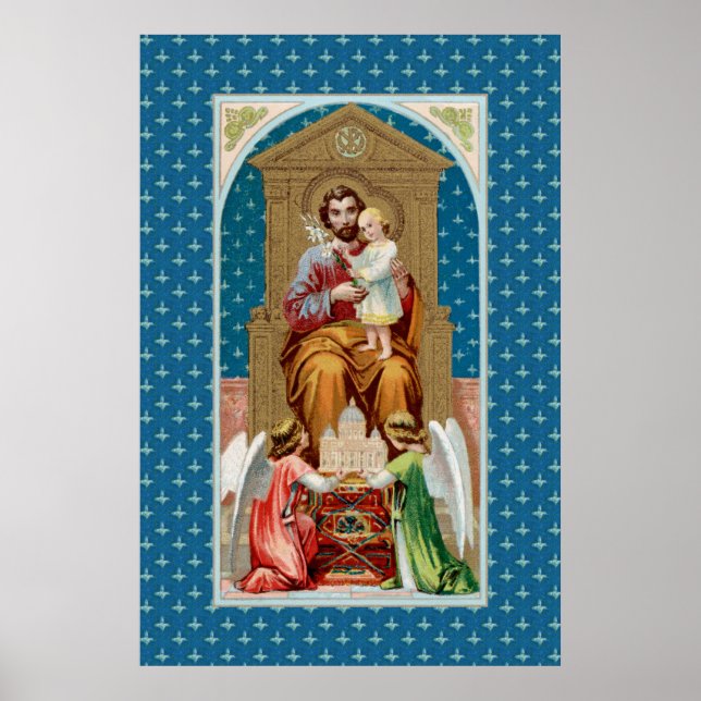 St Joseph, Toddler CC; Angels w/ Vatican Model Poster (Front)