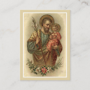 St. Joseph Wedding Favour Prayer Card Religious