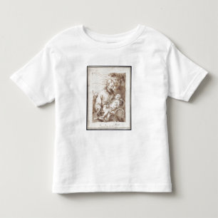 St. Joseph with the Sleeping Christ Child (pen & b Toddler T-Shirt