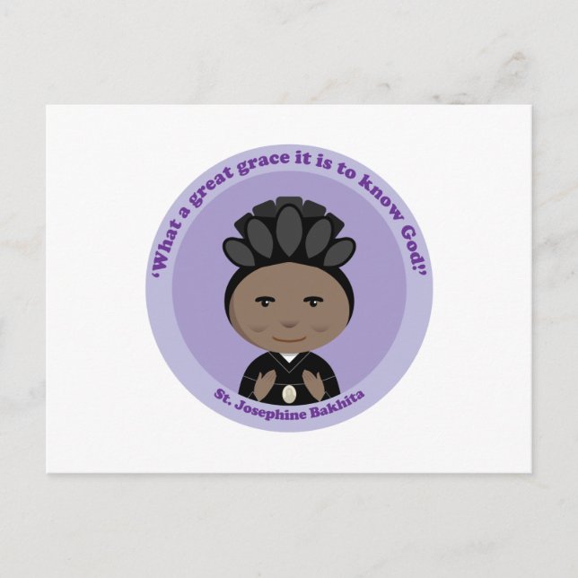 St. Josephine Bakhita Postcard (Front)