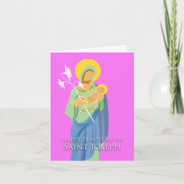 St. Joseph's Day, Abstract Design in Pastels Card (Front)