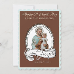 St. Joseph's Day Prayer with Jesus  Card