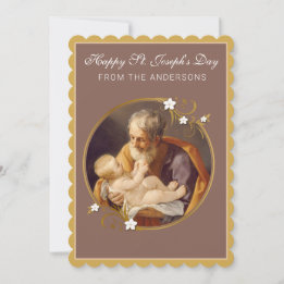 St. Joseph's Day Prayer with Jesus  Card