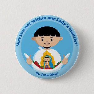 St. Juan Diego 6 Cm Round Badge