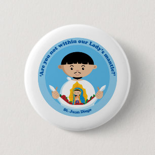 St. Juan Diego 6 Cm Round Badge