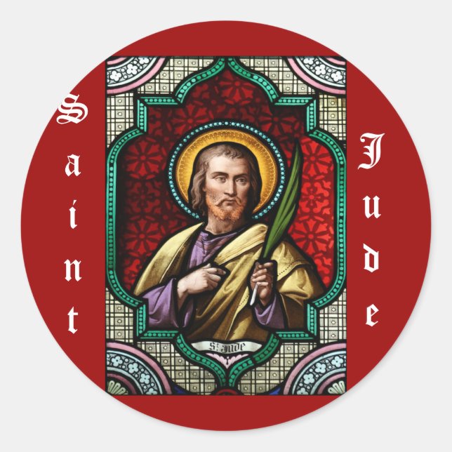 St Jude 4 Classic Round Sticker (Front)