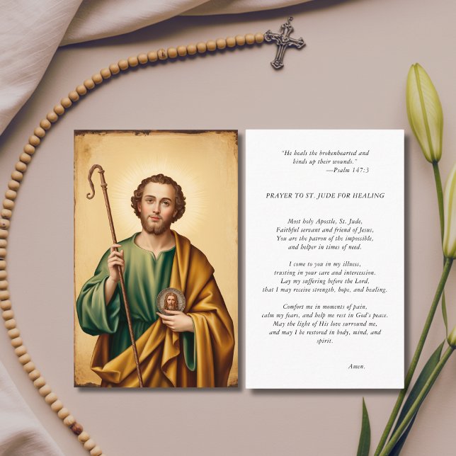 St. Jude Photo Prayer Card For illness (Creator Uploaded)