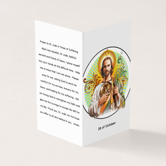 St. Jude Thaddaeus Prayer Card (Outside)