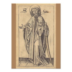 st Jude Thaddaeus the Apostle and brother of Jesus Photo Print