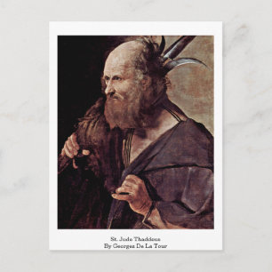 St. Jude Thaddeus By Georges De La Tour Postcard