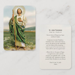 St. Jude Thaddeus Roman Catholic Prayer Card