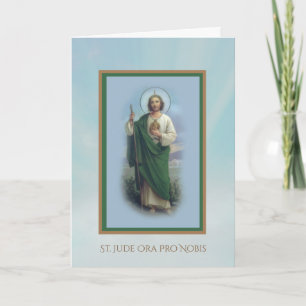 St. Jude the Apostle Catholic Saint Holiday Card