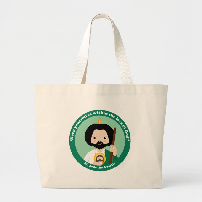 St. Jude the Apostle Large Tote Bag (Front)
