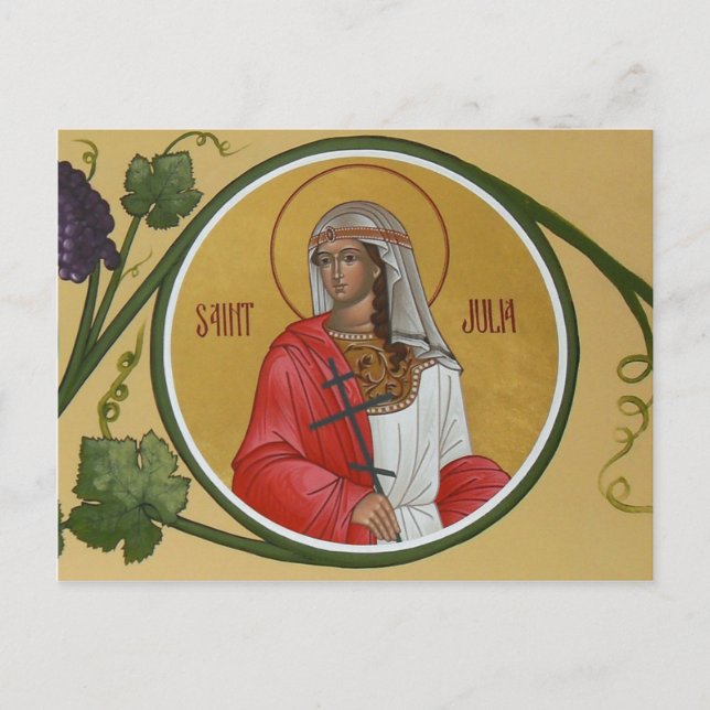 St. Julia Prayer Card (Front)