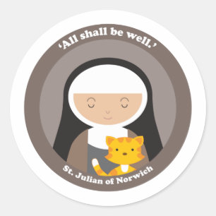 St. Julian of Norwich Classic Round Sticker