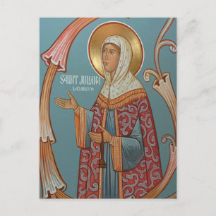 St. Juliana of Lazarevo Orthodox Christian Icon Postcard