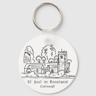 St Just in Roseland church keyring