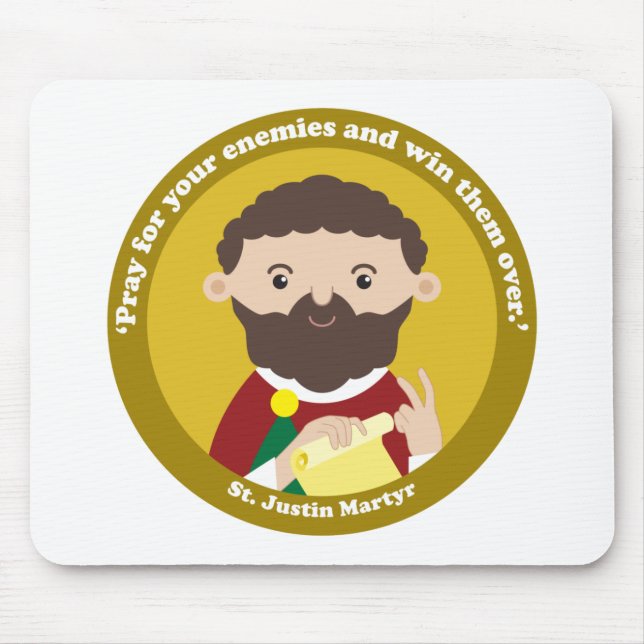 St. Justin Martyr Mouse Pad (Front)