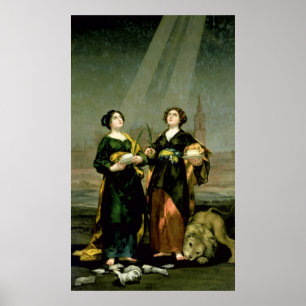 St. Justina and St. Rufina, 1817 Poster