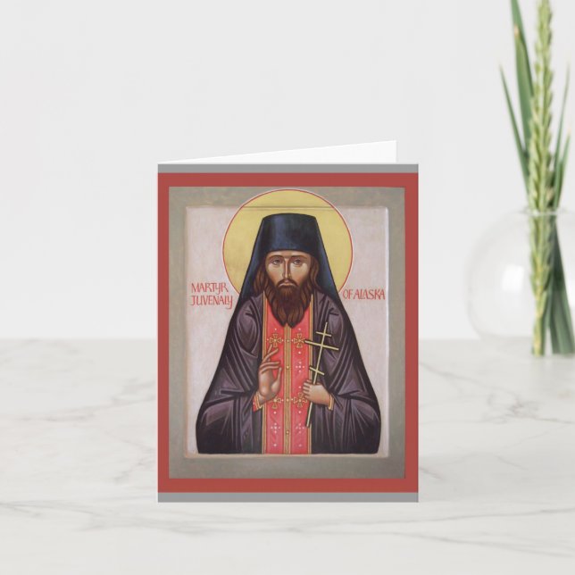 St. Juvenaly icon Note Card (Front)