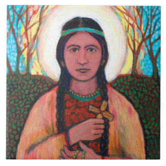 St Kateri Tekakwitha Tile