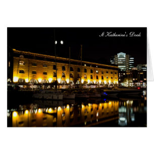 St Katherines Dock London night View