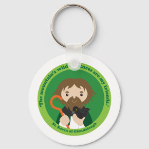 St. Kevin of Glendalough Key Ring