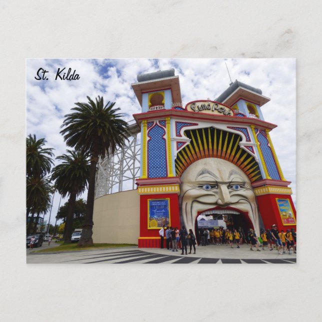 St. Kilda Luna Park Postcard (Front)