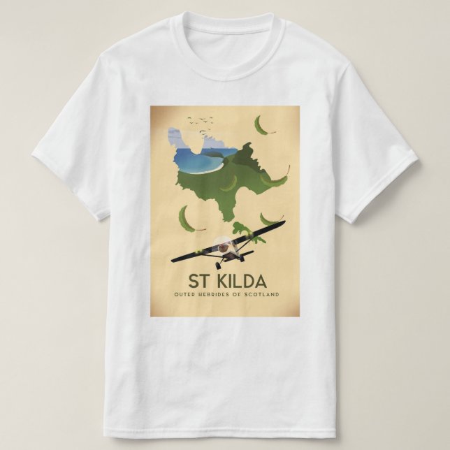 St Kilda, Outer Hebrides Scotland T-Shirt (Design Front)