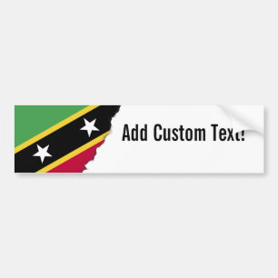 St. Kitts and Nevis Flag Bumper Sticker