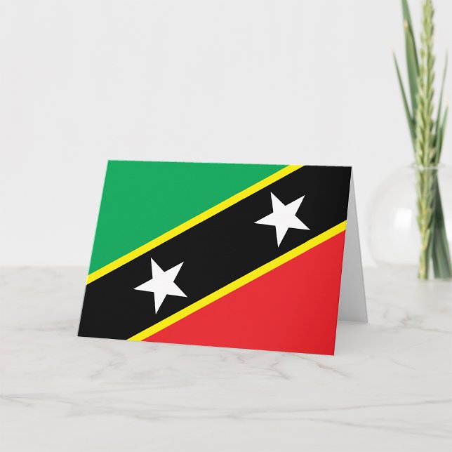 St Kitts And Nevis Flag Card (Creator Uploaded)
