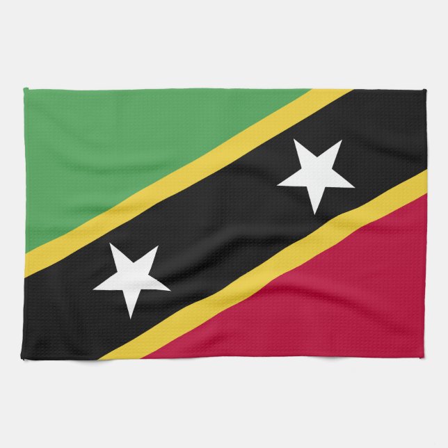 St. Kitts and Nevis Flag Tea Towel (Horizontal)
